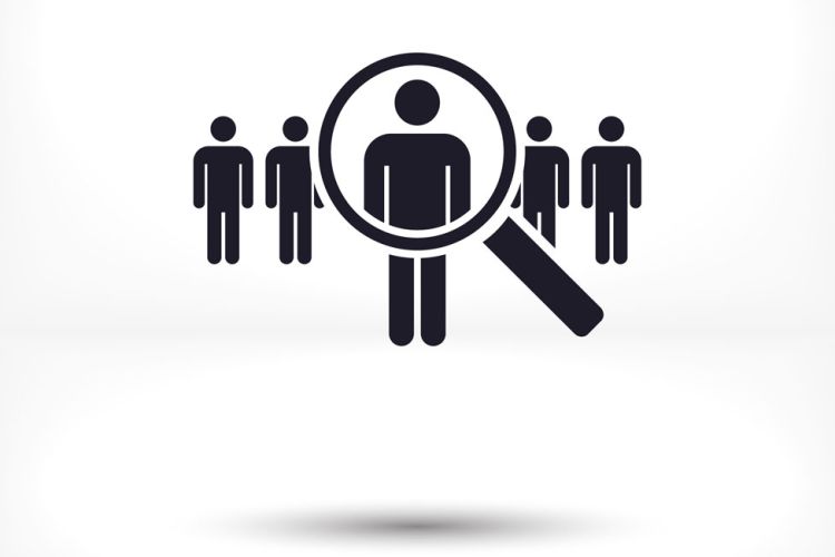 magnifying glass cartoon icon